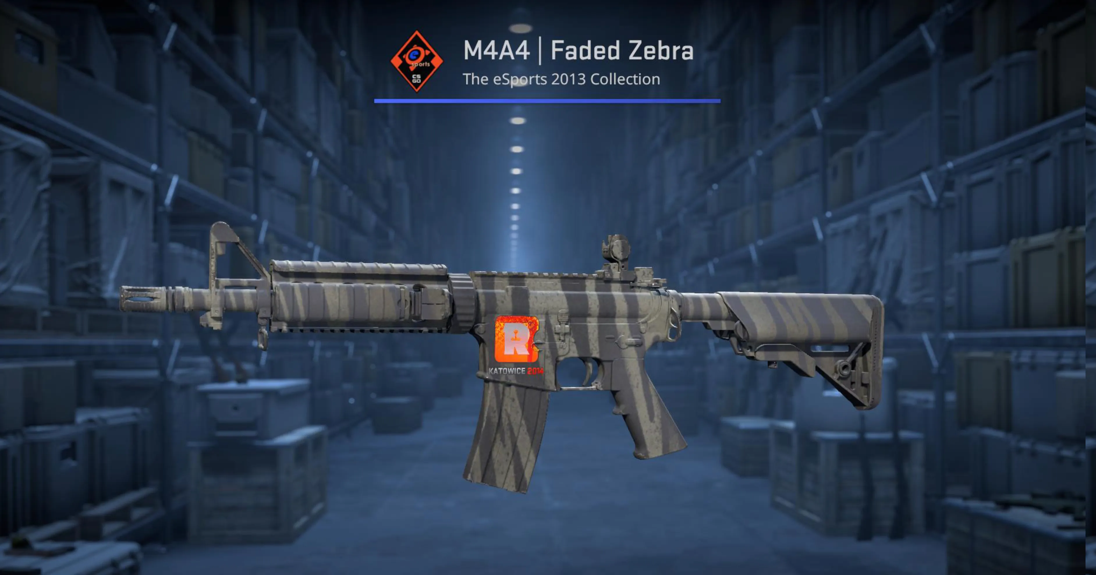 M4A4 Faded Zebra counter strike